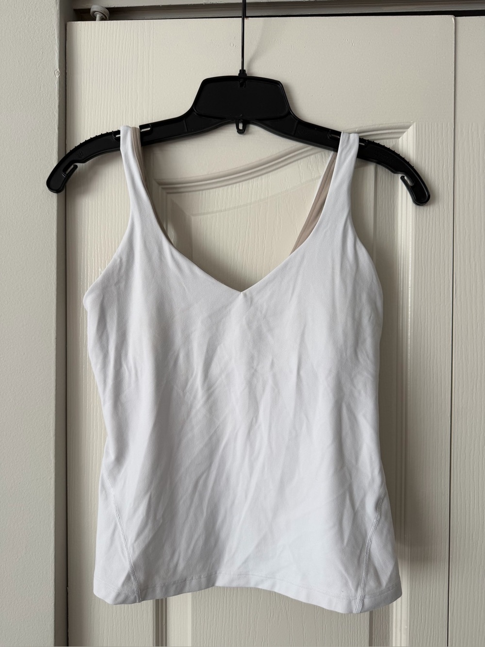 lululemon athletica White V-Neck Performance Tank